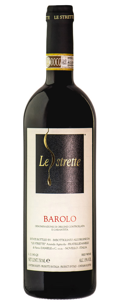Bottiglia del vino Barolo Le Strette DOCG