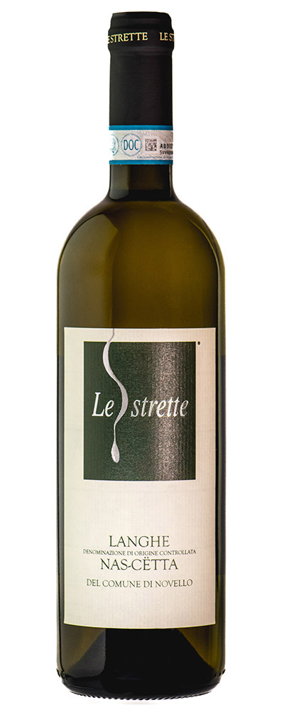 Bottiglia del vino Langhe Nas-cëtta del Comune di Novello DOC